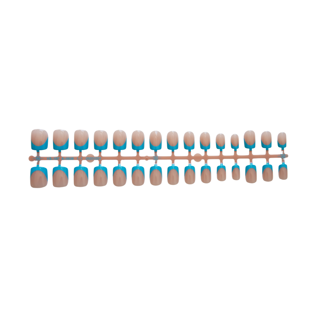 Blue French Tips